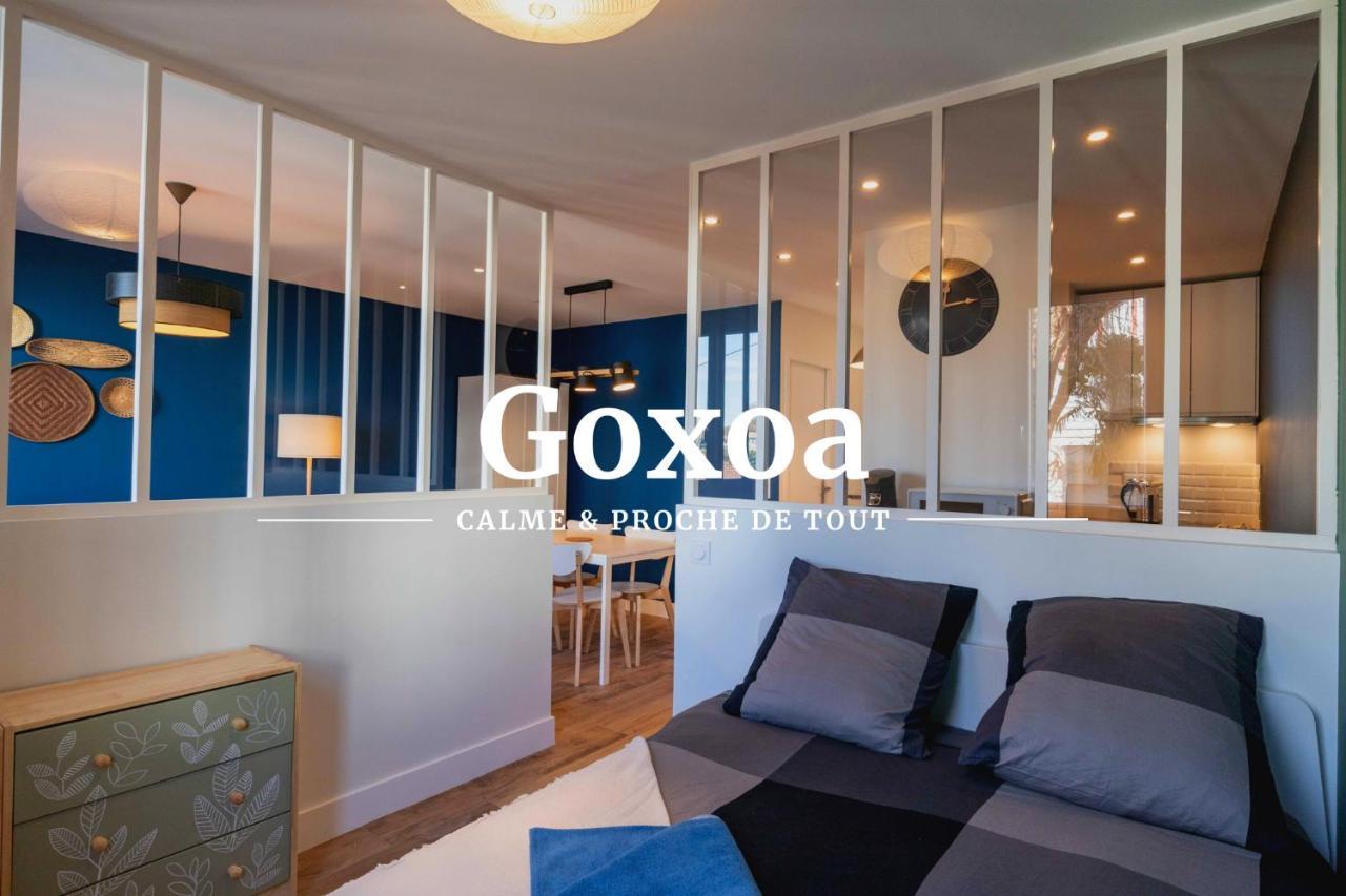 Goxoa - Appartement Au Calme, Centre Ville, Parking - Wifi 앙다이 외부 사진